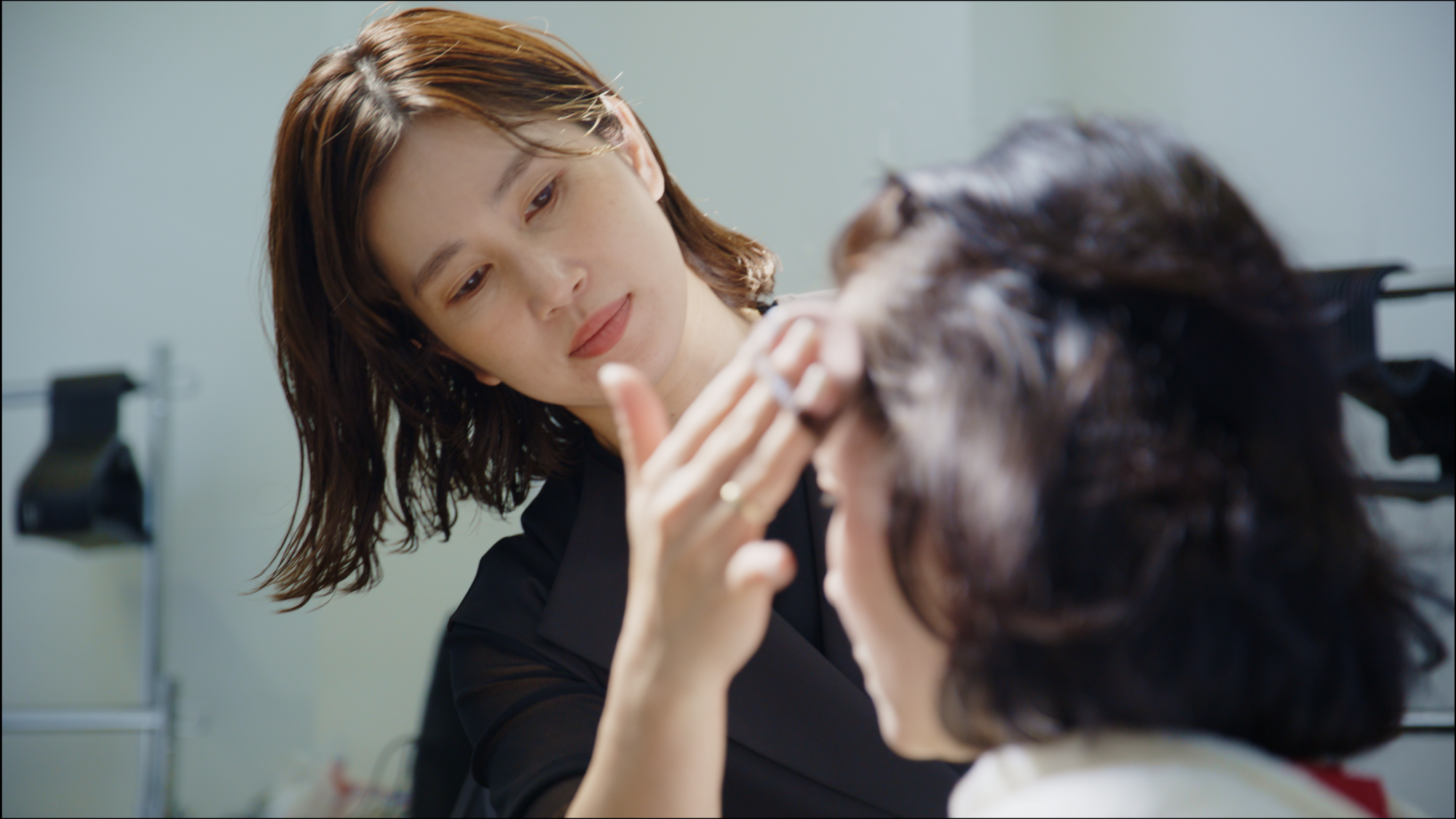 ヘアメイクの様子